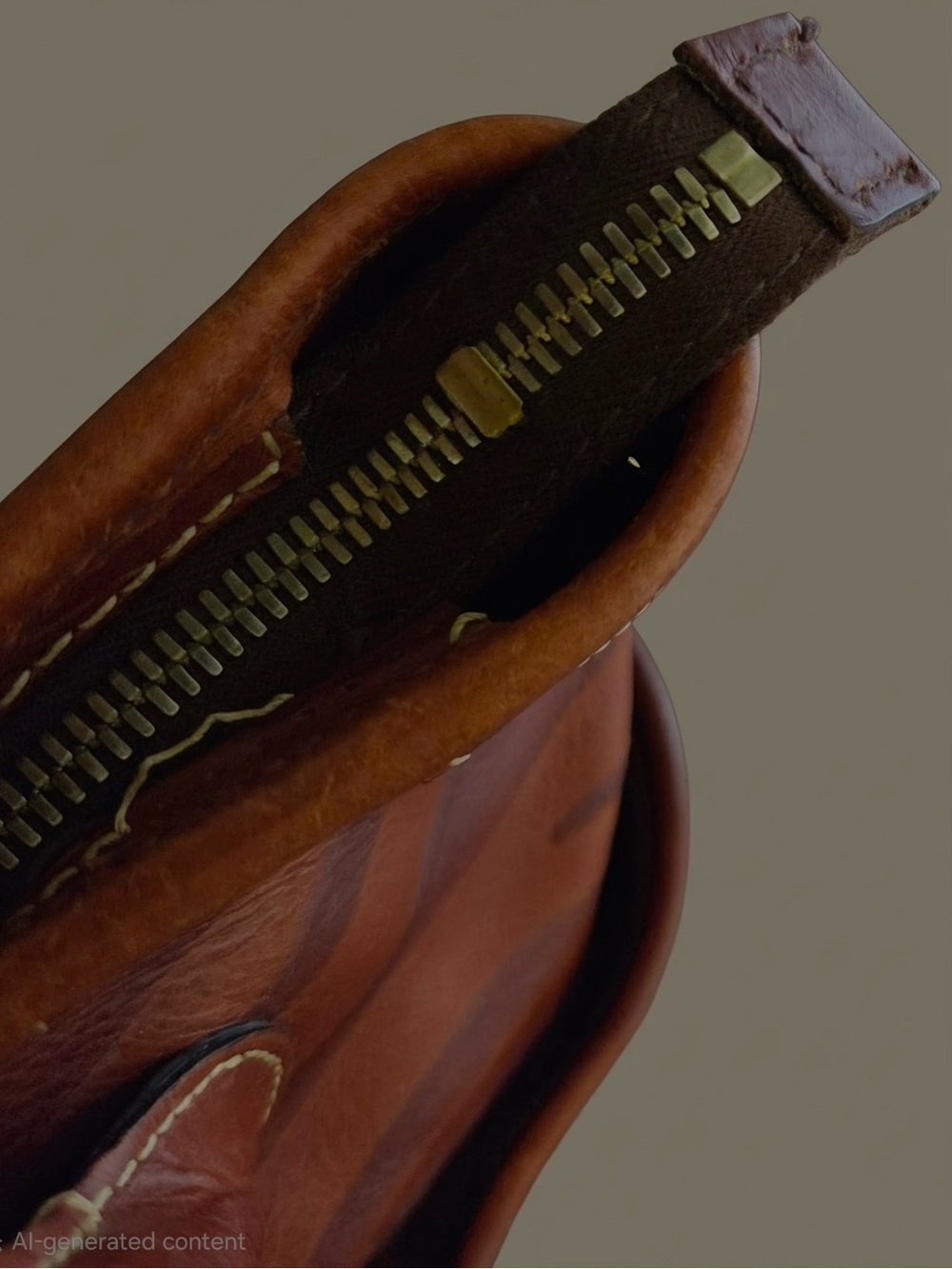 Dooney & Bourke Zebra Leather Satchel Cognac Brown - Picture 6 of 8